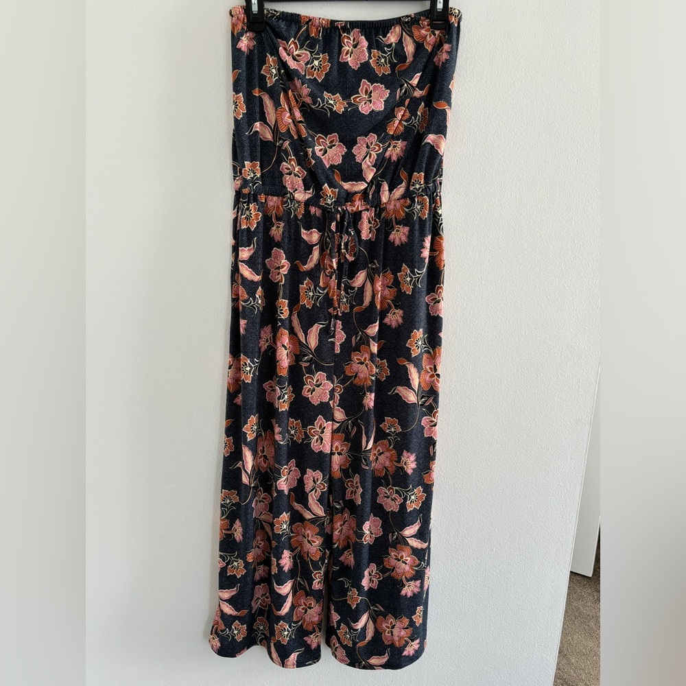 Maurice’s Strapless Floral Patten Pantsuit; Size M. Worn once.